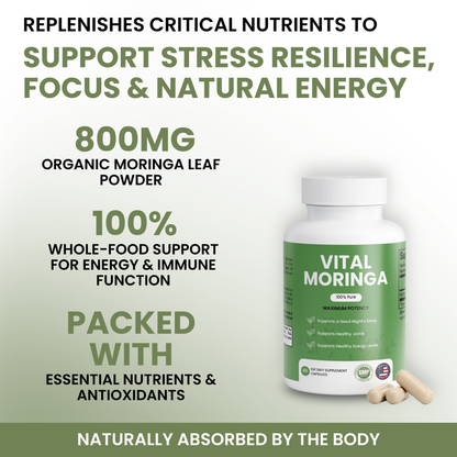 100% Organic Moringa Capsules