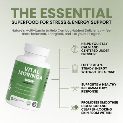 100% Organic Moringa Capsules